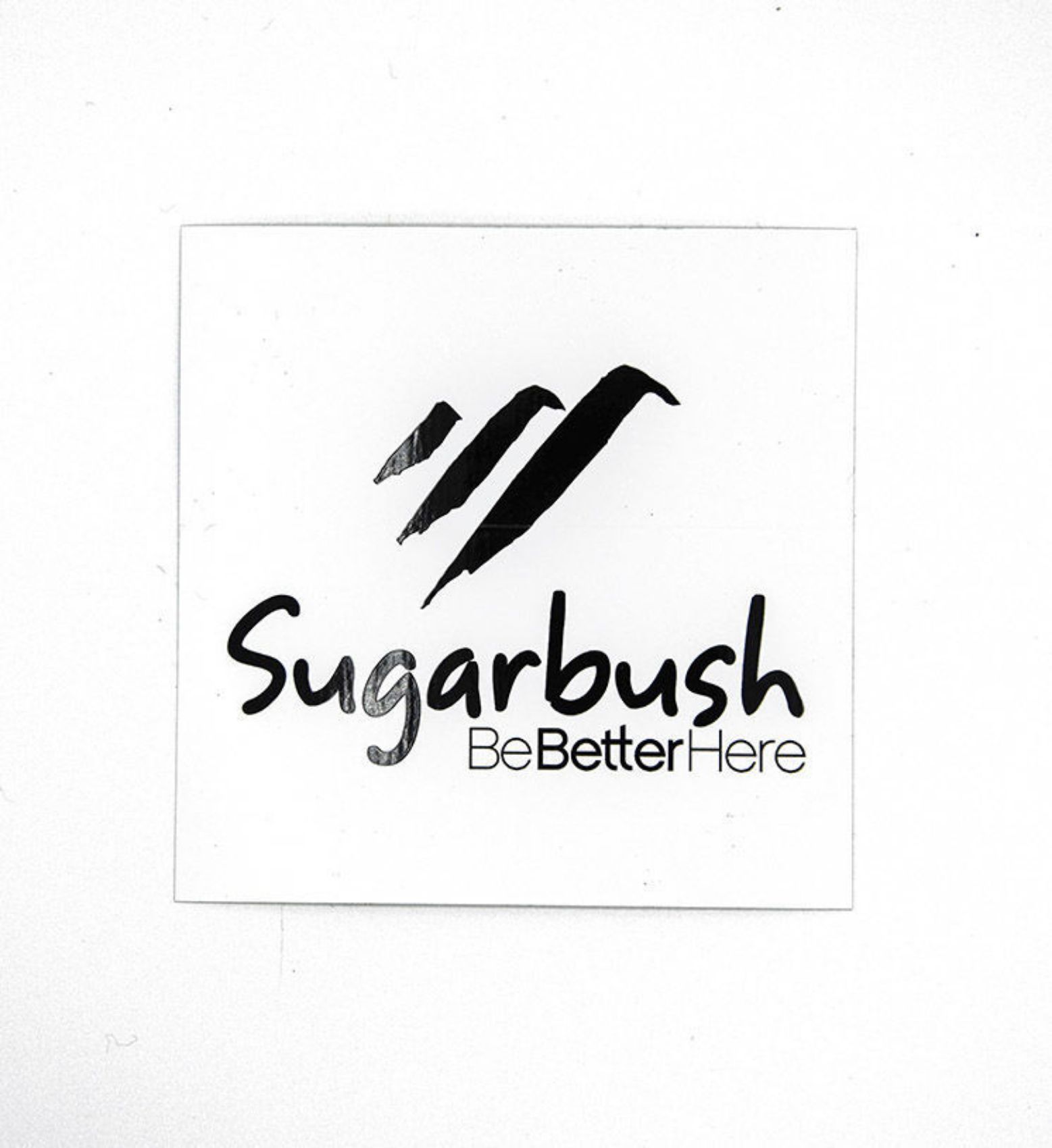 Picture of Sugarbush Sticker - Black on White (4x4)
