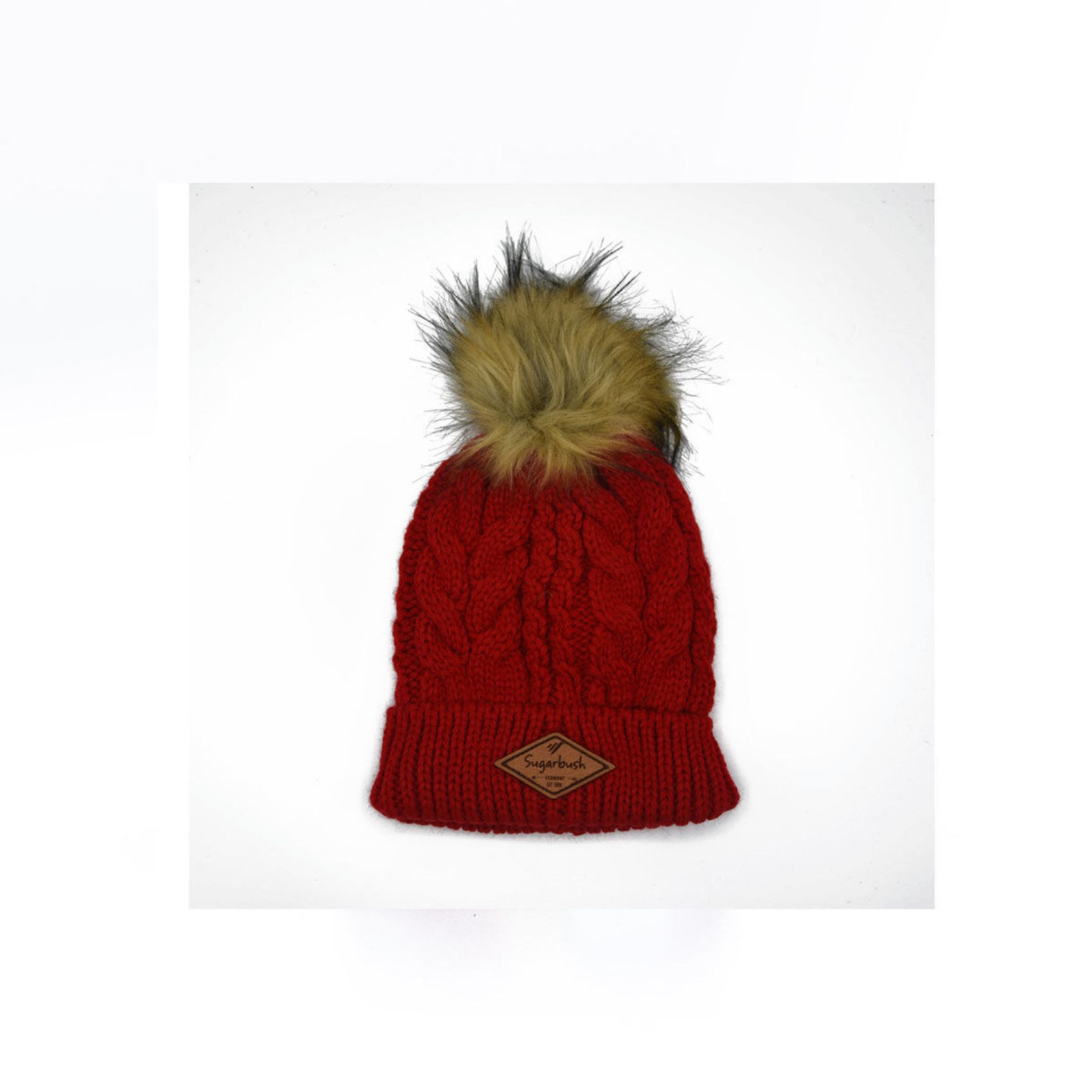 Picture of Red Youth Pom Beanie